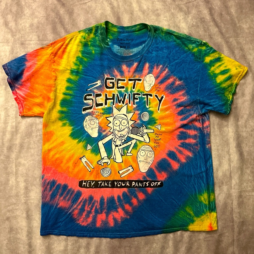 Ripple Junction’s Rick & Morty tie dye T-Shirt in Size XL